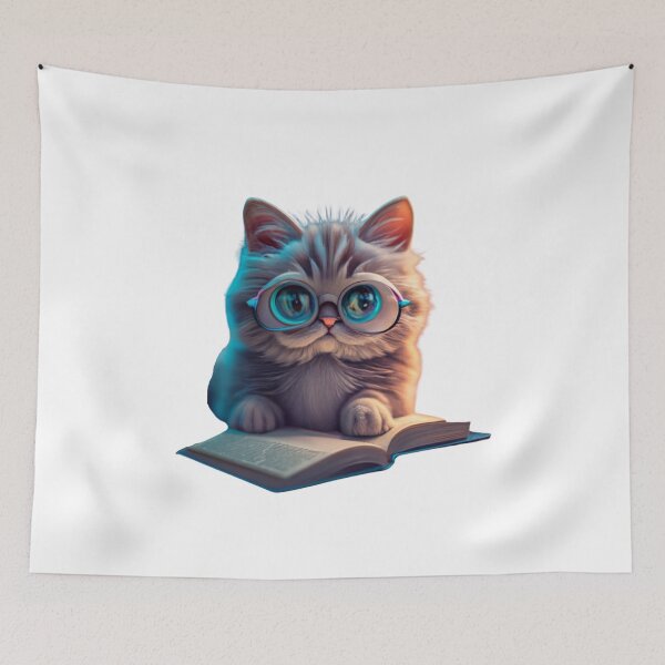 Item preview, Cat With Book Cute Cat Reading Book Funny Gifts For Cat Lovers Funny Gifts For Book Lovers Book Girly designed and sold by MatthewViews.