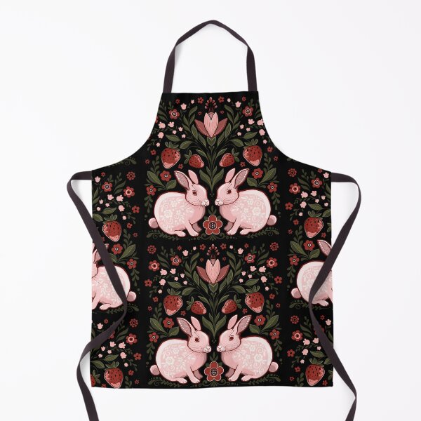 Item preview, easter rabbits, wild strawberry and spring flowers designed and sold by Hennagirl.