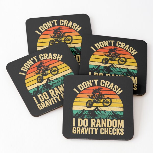 Item preview, I Don't Crash I Do Random Gravity Checks  Mountain Biking designed and sold by Animal-Replicas.