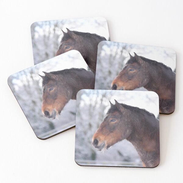 Item preview, Merry the Exmoor Pony in the Snow designed and sold by may whiston.