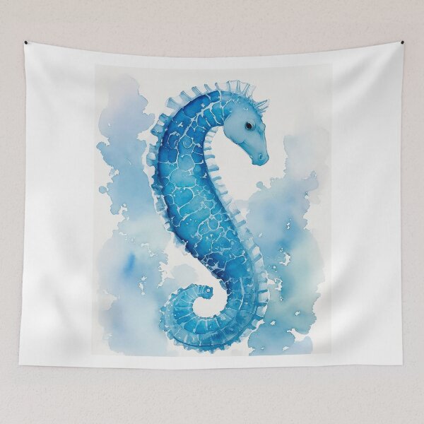 Item preview, Seahorse watercolor poster designed and sold by TerradVents.