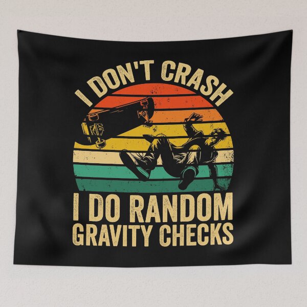 Item preview, Funny I Don't Crash I Do Random Gravity Checks  Retro Vintag designed and sold by Animal-Replicas.