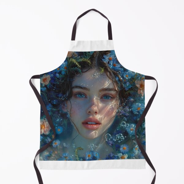 Item preview, Expressive Lady's face (Inspired by the painting of Ophelia 1) (Portrait 3) designed and sold by AwesomeAiArt.