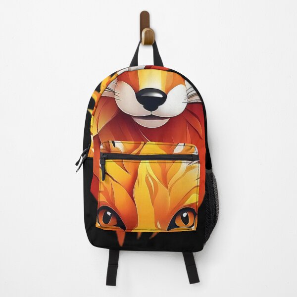 Item preview, Fiery Elegance: Abstract Fox Portrait in Vivid Oranges designed and sold by ArtComixHaven.