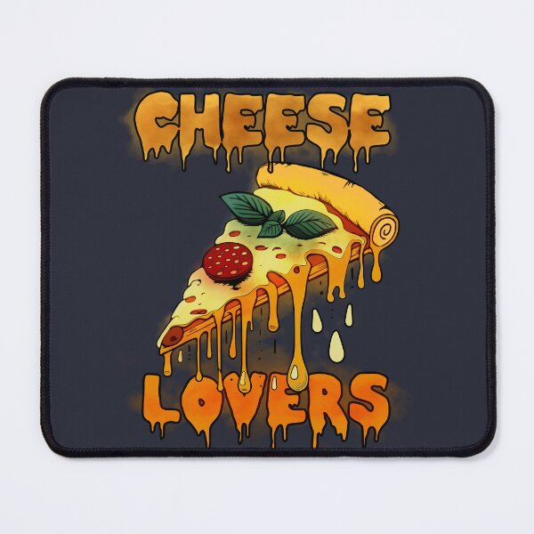 Item preview, Melting Cheese and Pizza Slice text designed and sold by coyoteink.