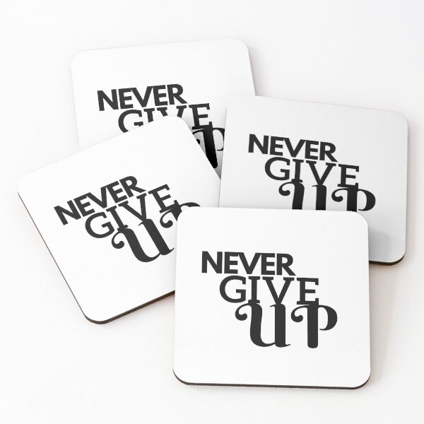 Item preview, Never give up designed and sold by HustlePrints.