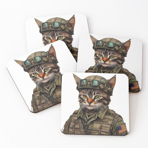Item preview, Cat soldier  designed and sold by WojtiWu.