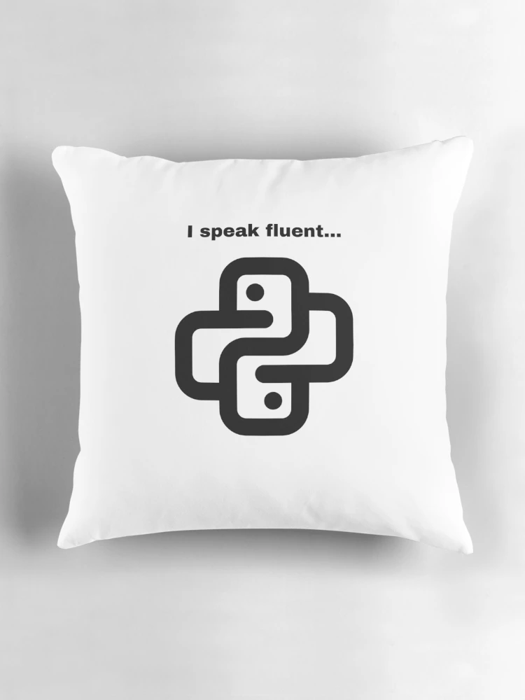 Thumbnail 3 of 4, Pillow, Code Savvy: Python Proclamation designed and sold by RetroRover.