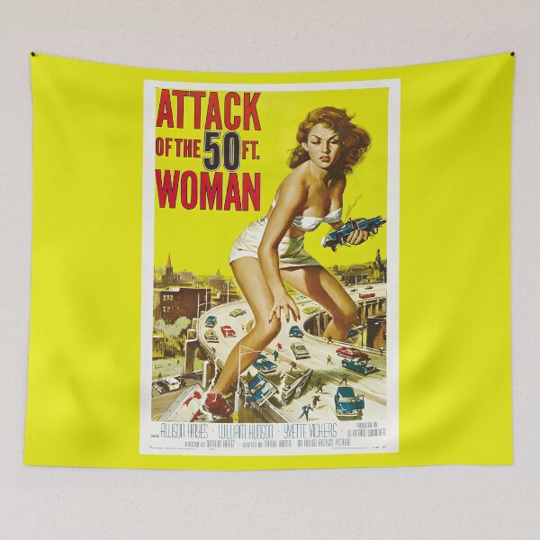 Item preview, Attack of the 50ft Woman Vintage Movie Poster designed and sold by OddPopnyc.