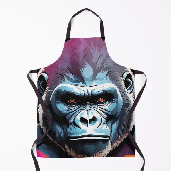 Item preview, Primal Intensity: Gorilla in Vivid Abstract Splendor designed and sold by ArtComixHaven.