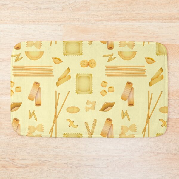 Item preview, Fresh pasta pattern neutral yellow designed and sold by ModernAndFunky.