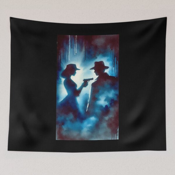 Item preview, Noir Vintage Watercolor One on one with the femme fatale designed and sold by RESToRAPTOR.