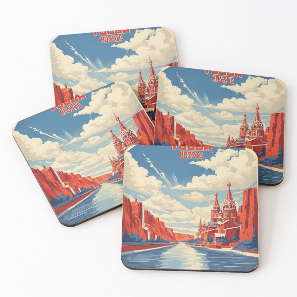 Item preview, Volga Russia Vintage Poster Tourism  designed and sold by TravelersGems.