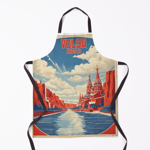 Item preview, Volga Russia Vintage Poster Tourism designed and sold by TravelersGems.