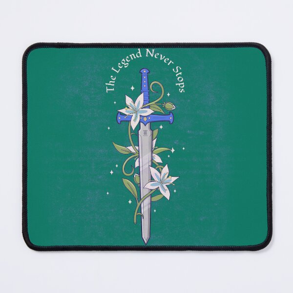 Item preview, The Legend Never Stops Sword And Flowers designed and sold by Gubgubsdesigns.