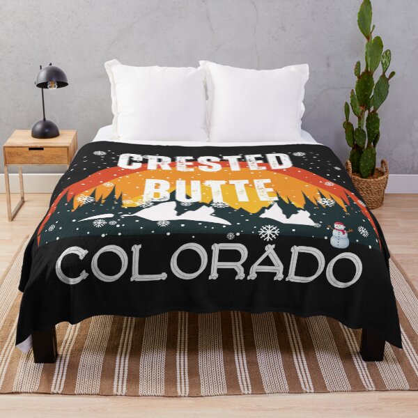 Item preview, Crested Butte Mountain Resort, Colorado. White text. Gift Ideas For The Ski Enthusiast. designed and sold by LindaLG.