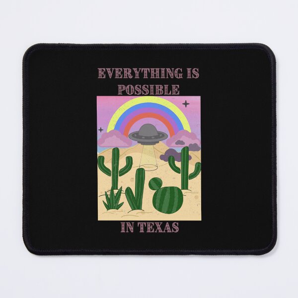 Item preview, everything is possible in Texas - UFO in desert designed and sold by Kate Made ART.