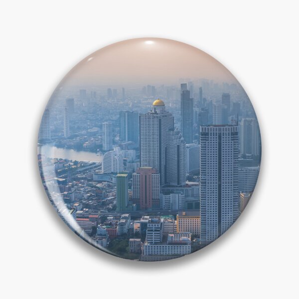 Item preview, Panoramic view of Bangkok cityscape in twilight. designed and sold by snehit.