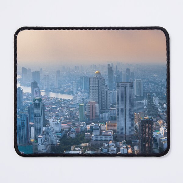 Item preview, Panoramic view of Bangkok cityscape in twilight. designed and sold by snehit.