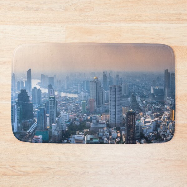 Item preview, Panoramic view of Bangkok cityscape in twilight. designed and sold by snehit.