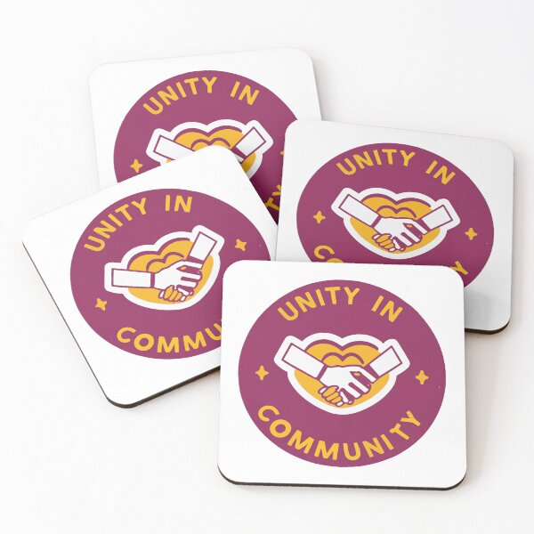 Item preview, Unity in Community Hearts and Handshake Design designed and sold by NiftyWrx.