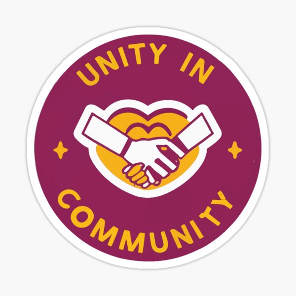 Item preview, Unity in Community Hearts and Handshake Design designed and sold by NiftyWrx.