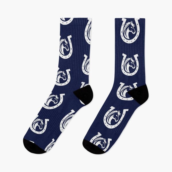 Item preview, Equestrian Grace - Horse Silhouette in Lucky Horseshoe Design designed and sold by MnDShirts.