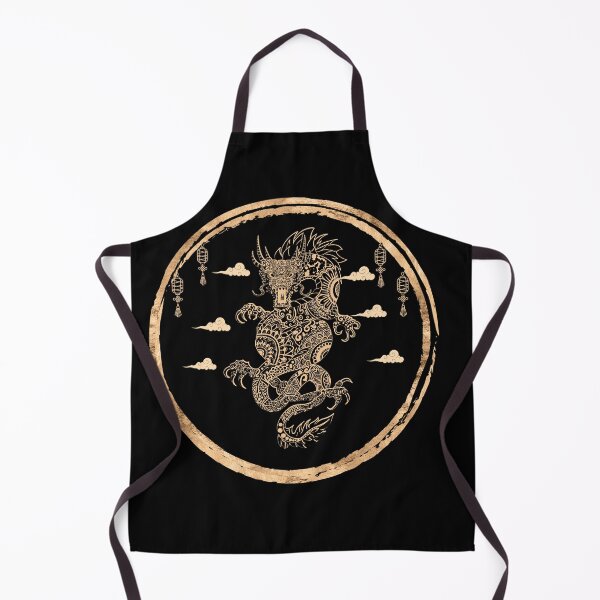 Item preview, Golden Chinese Dragon in the Yellow Ring Asian Tradition designed and sold by LiliDedula.