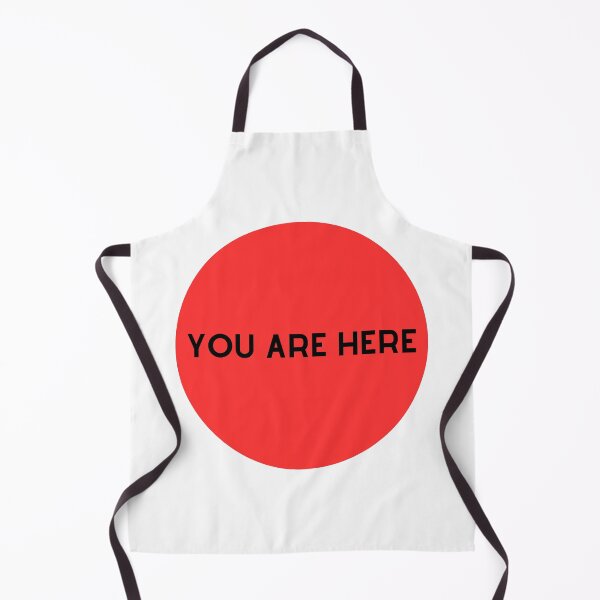 Item preview, You Are Here Red Spot Black Text designed and sold by AndreasHallager.