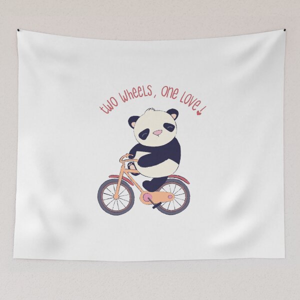 Item preview, Positively Pandarific: Two Wheels, One Love designed and sold by ShopPandarific.