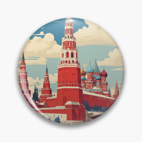 Aperçu de l'œuvre Le Kremlin Russie Vintage Poster Tourisme créée et vendue par TravelersGems.