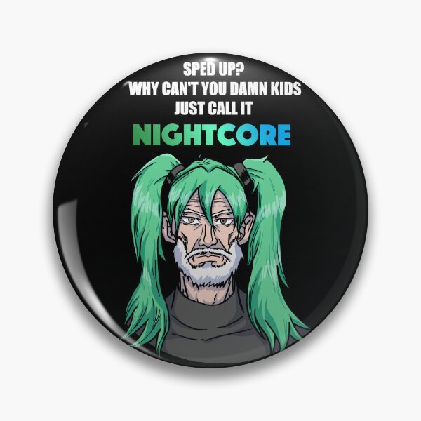 Artikelvorschau, Nennen Sie es Nightcore: Alter Mann in grüner Anime-Perücke (lustig) entworfen und verkauft von AidanThomasArt.
