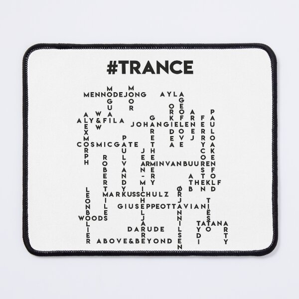 Item preview, Trance Music Crossword Puzzle with Featured Artists designed and sold by BeatsNShirts.