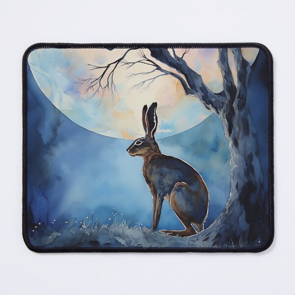 Item preview, Moon Gazing Hare designed and sold by CosmicAnomaly.