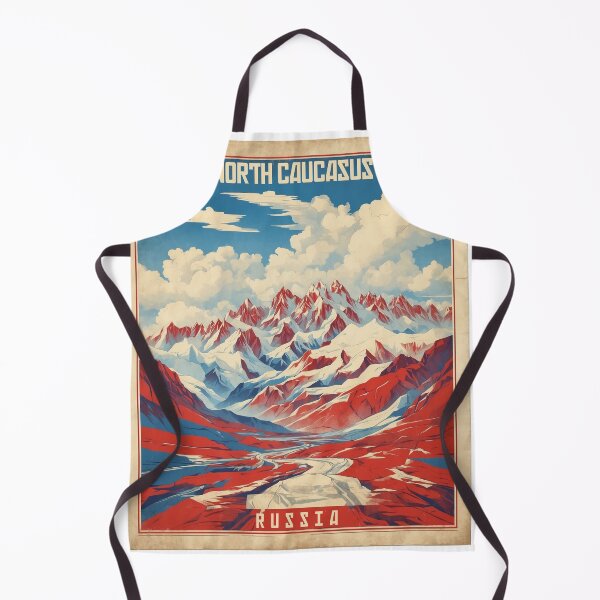 Item preview, North Caucasus Russia Vintage Poster Tourism designed and sold by TravelersGems.