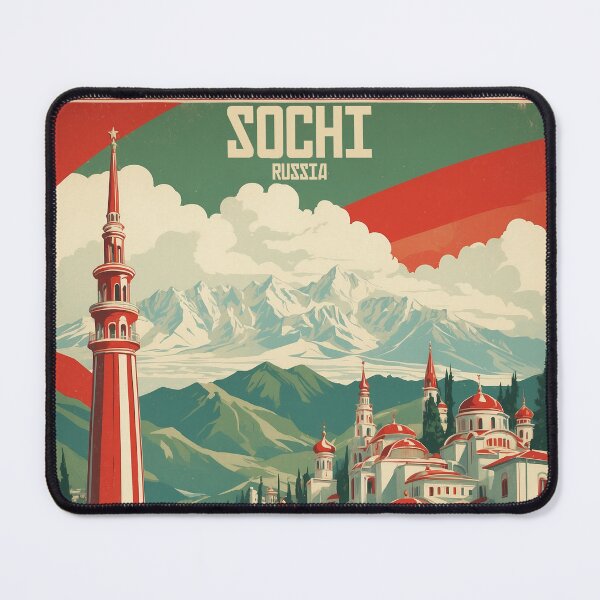 Item preview, Sochi Russia Vintage Poster Tourism  designed and sold by TravelersGems.