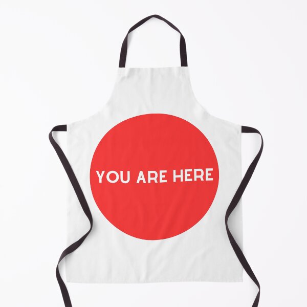 Item preview, You Are Here Red Spot White Text designed and sold by AndreasHallager.