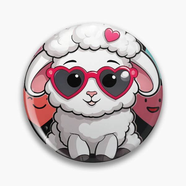 Item preview, Cute Sheep with Hearts designed and sold by LaldyAnimals.