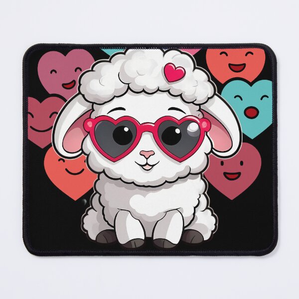 Item preview, Cute Sheep with Hearts designed and sold by LaldyAnimals.