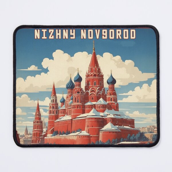 Item preview, Nizhny Novgorod Russia Vintage Poster Tourism  designed and sold by TravelersGems.