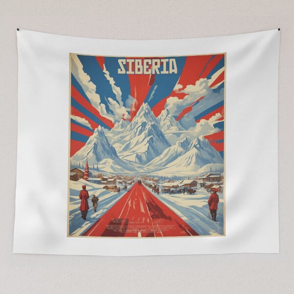 Item preview, Siberia Tundra Russia Vintage Poster Tourism  designed and sold by TravelersGems.