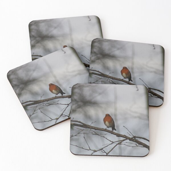 Item preview, Pájaro petirrojo de invierno designed and sold by Colourful Wonderful.