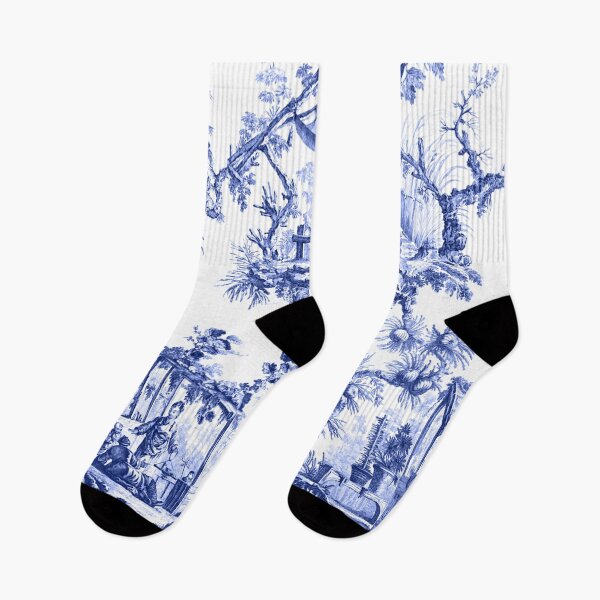 Item preview, Blue Chinoiserie Toile designed and sold by TheChinoiserie.
