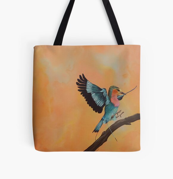 Kuwasili "Arrival" - Orange All Over Print Tote Bag
