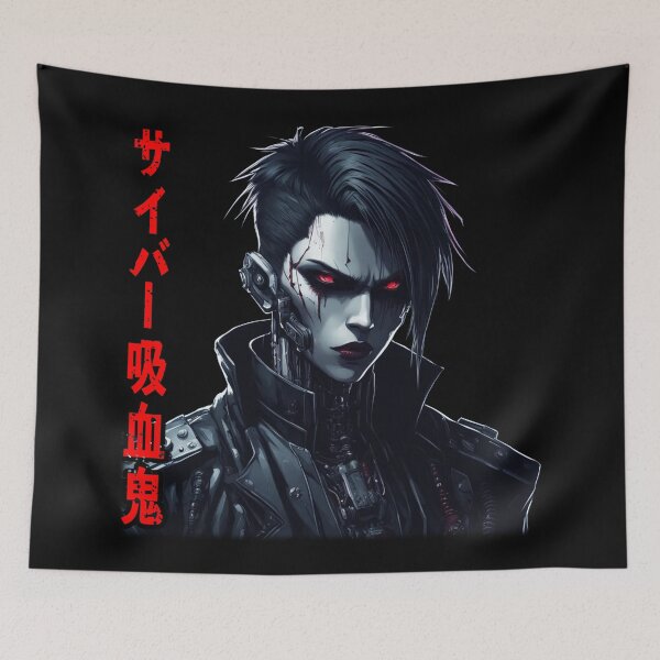 Item preview, Cyber-Vampire Kanji, Undead Cyberpunk designed and sold by Burn-Ego.