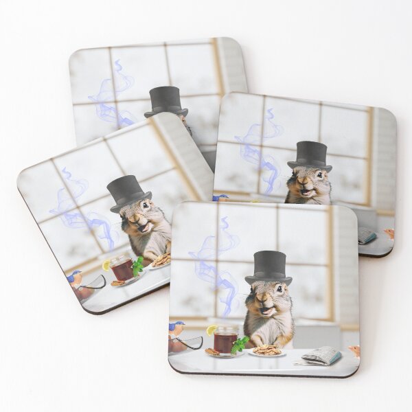 Item preview, Smiling happy groundhog designed and sold by ViaNature.