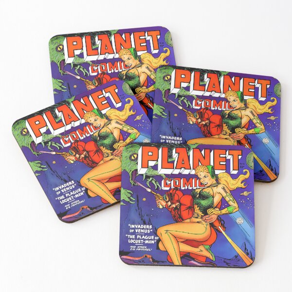 Item preview, Planet Comics #66 1952 Retro Comic Book Cover designed and sold by ArchimedesPrime.