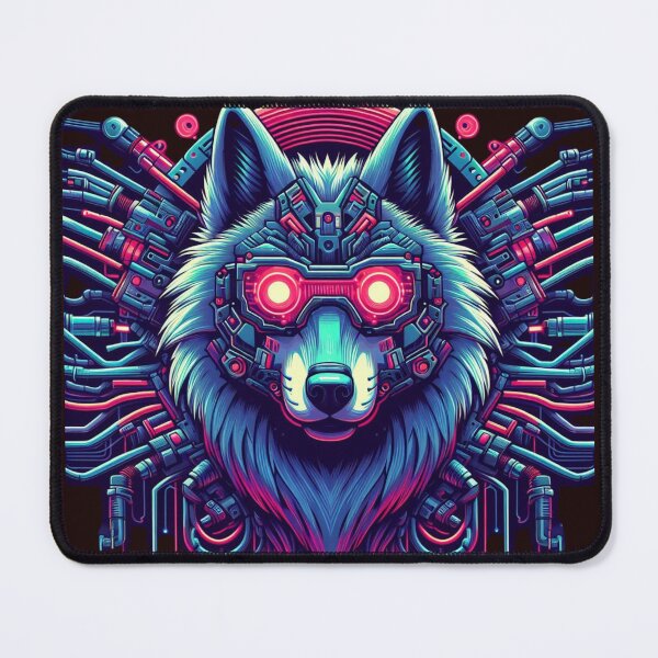 Item preview, Wolf with Laser Eyes designed and sold by MrAI-Store.