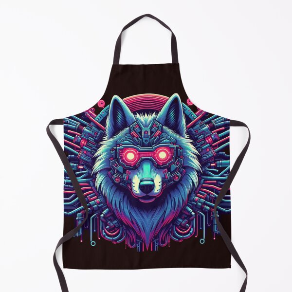 Item preview, Wolf with Laser Eyes designed and sold by MrAI-Store.