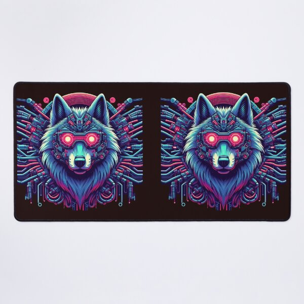 Item preview, Wolf with Laser Eyes designed and sold by MrAI-Store.